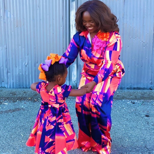 baby party dress Umbrella Toddler Baby Doll Party Dress Orange Purple Party Dress – Maraval